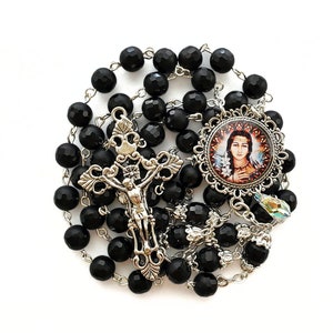 St. Kateri Tekakwitha Onyx Rosary