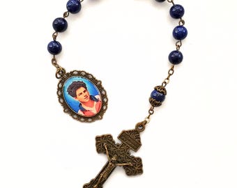 St. Carlo Acutis Lapis One-Decade Rosary | Pardon Crucifix
