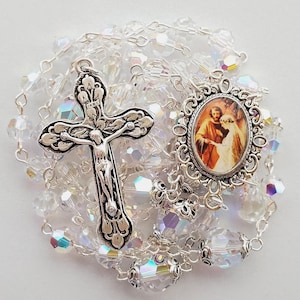 Wedding of Joseph and Mary Austrian Crystal Rosary | Catholic Wedding