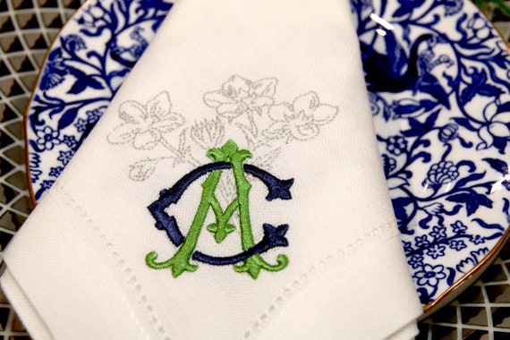 Two-letter bridal monogram