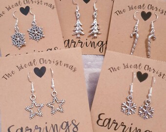 ladies christmas earrings