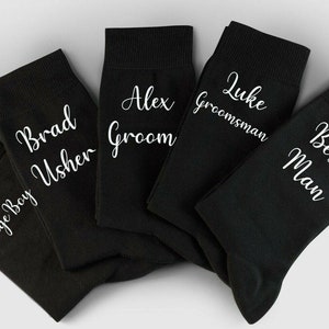 Wedding Socks, All Roles Available, Wedding Party Socks, Father of Bride Groom, Best Man, Wedding party gift, Groomsman gift Fancy Style