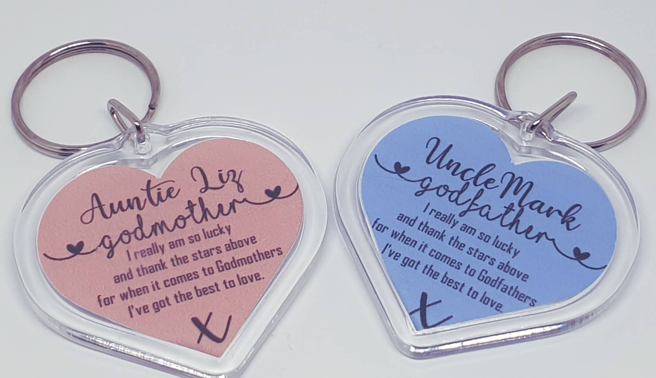 Godmother Godfather Godparent Request Keyring Personalised, Proposal,…