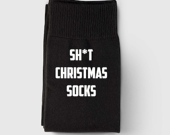 Funny Christmas Socks Gift, Sweary Christmas Gift, Funny Secret Santa Gift, Stocking Filler Socks Gift, Rude Socks Gift, Novelty Xmas Cheeky