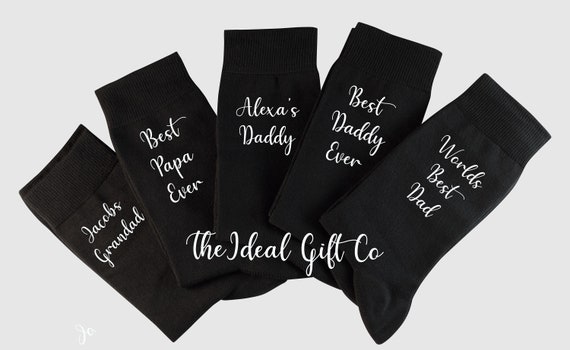 fathers day personalised socks