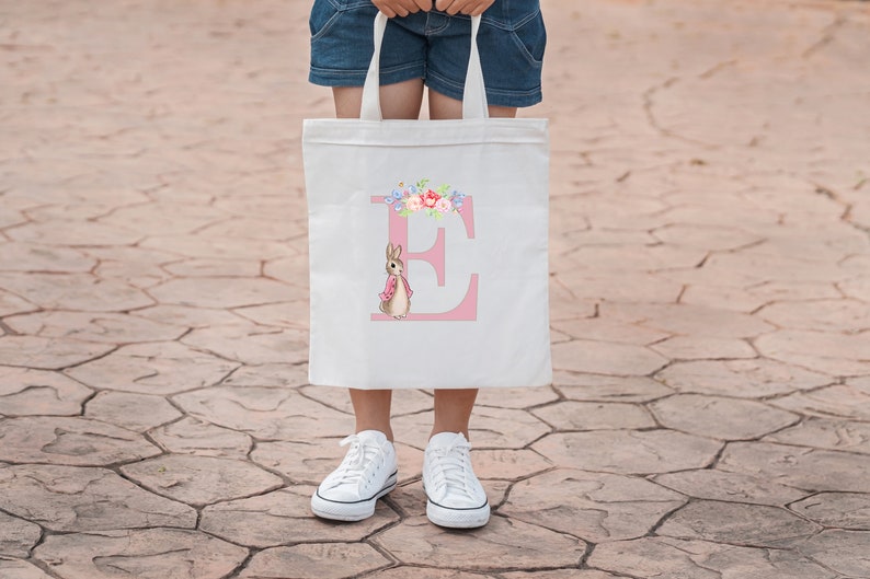 Peter Rabbit/Flopsy Bunny Bag, Easter Bag, Personalised Bag, Personalised Easter Basket Bag, Easter Gift image 3