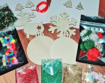 Christmas Craft Kit, Xmas Decoration kit, Christmas Eve box filler, stocking filler gift, Christmas Craft Kit Gift