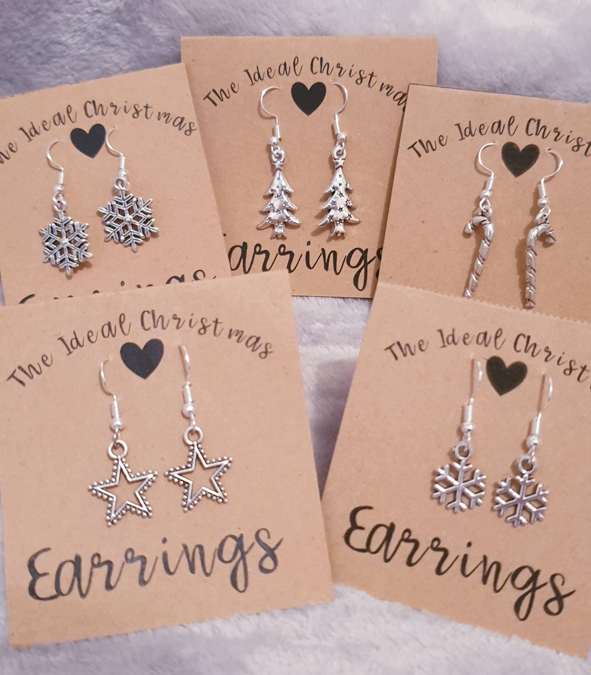 Sterling silver xmas earrings Sterling silver xmas earrings