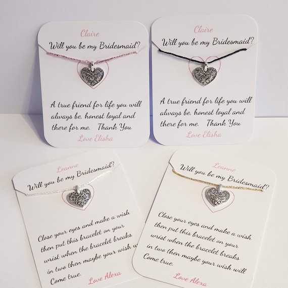 Flower Girl Thank You For Being Our Bridesmaid Maid Of Honour Silver Earrings!