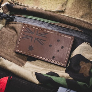 Leather Australian Flag Patch V2