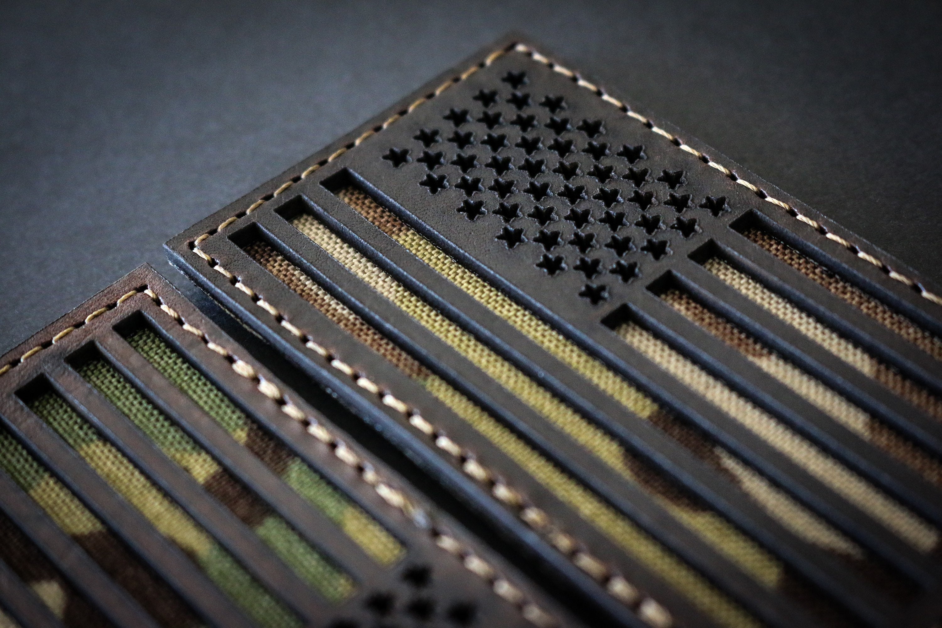 USA Leather Patches Leather Flag Patches Custom Logo Etsy UK