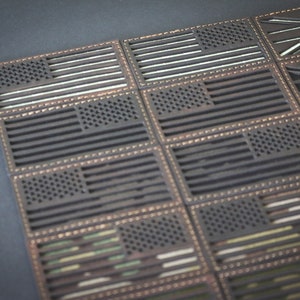 USA Leather Patches | Leather Flag Patches | Custom Logo Patches | Logo Patches | Made In The UK