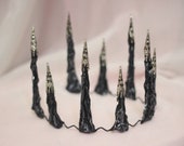 Gothic spiked crown. Black gold silver fantasy headpiece. King evil queen prince costume headband. Man woman kid girl boy witch wizard tiara