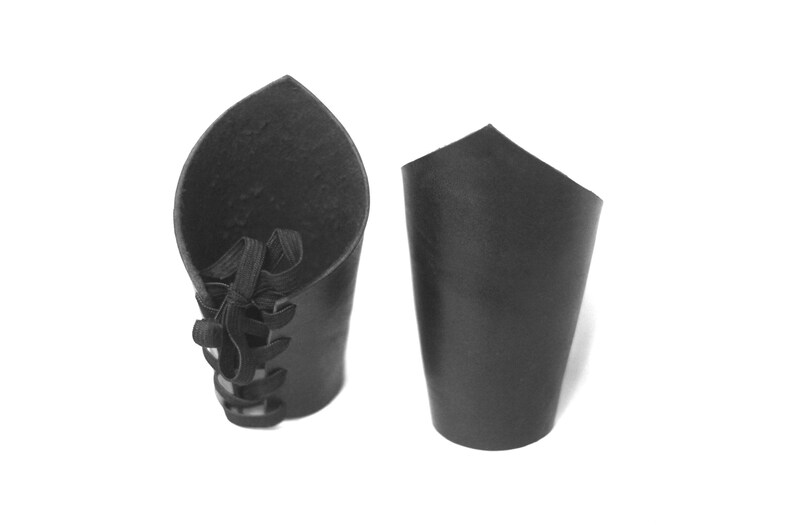 Pair black arm cuffs. Leather man woman wide bracelets. Etsy