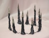 Gothic spiked crown. Black gold silver fantasy headpiece. King evil queen prince costume headband. Man woman kid girl boy witch wizard tiara
