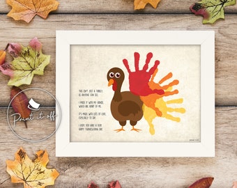 baby handprint turkey