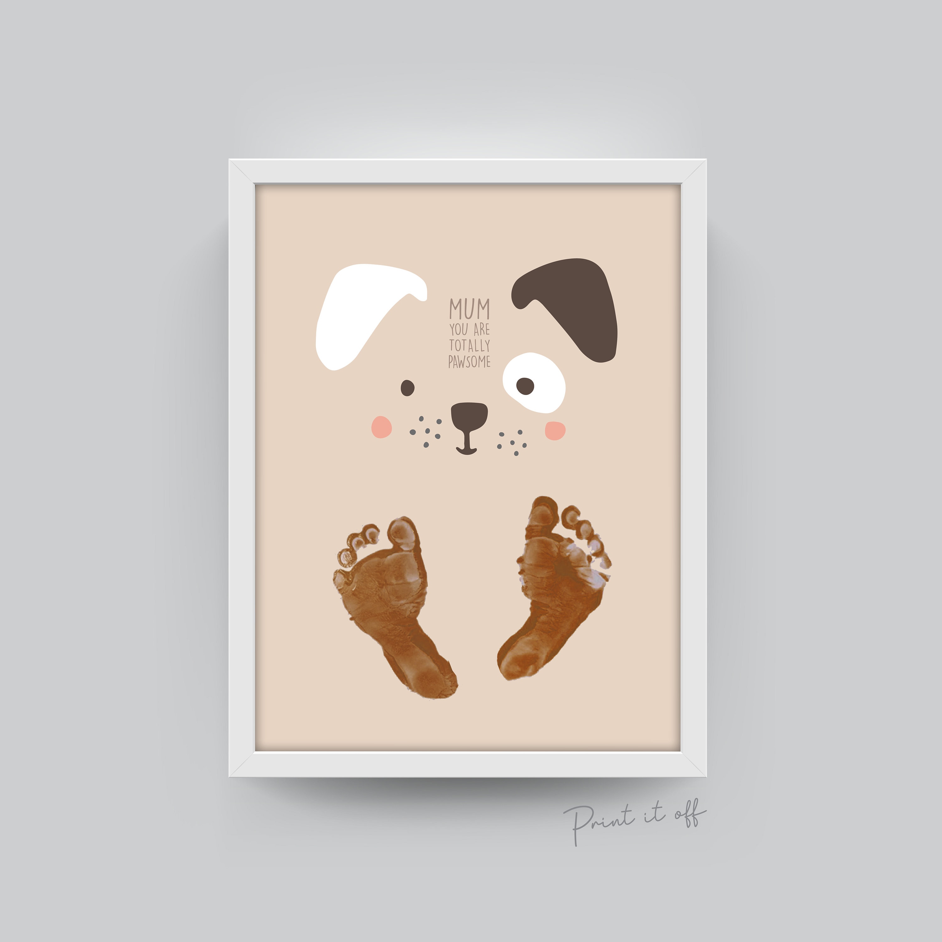 Dog footprint store art