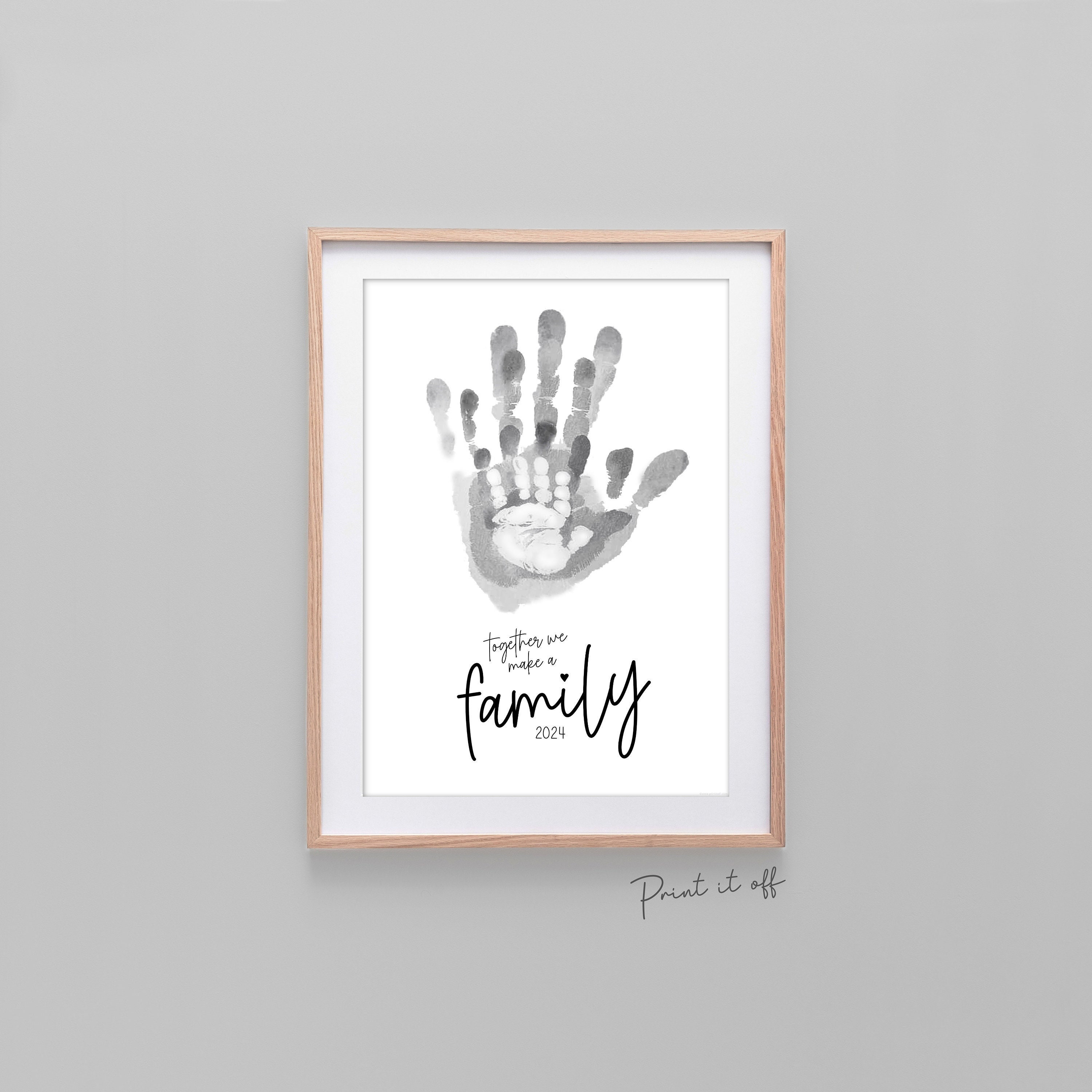 Personalised Family Handprint Print Family Hand Print Kit Included  Handprint Art Custom Family Keepsake New Family Gift -  Sweden