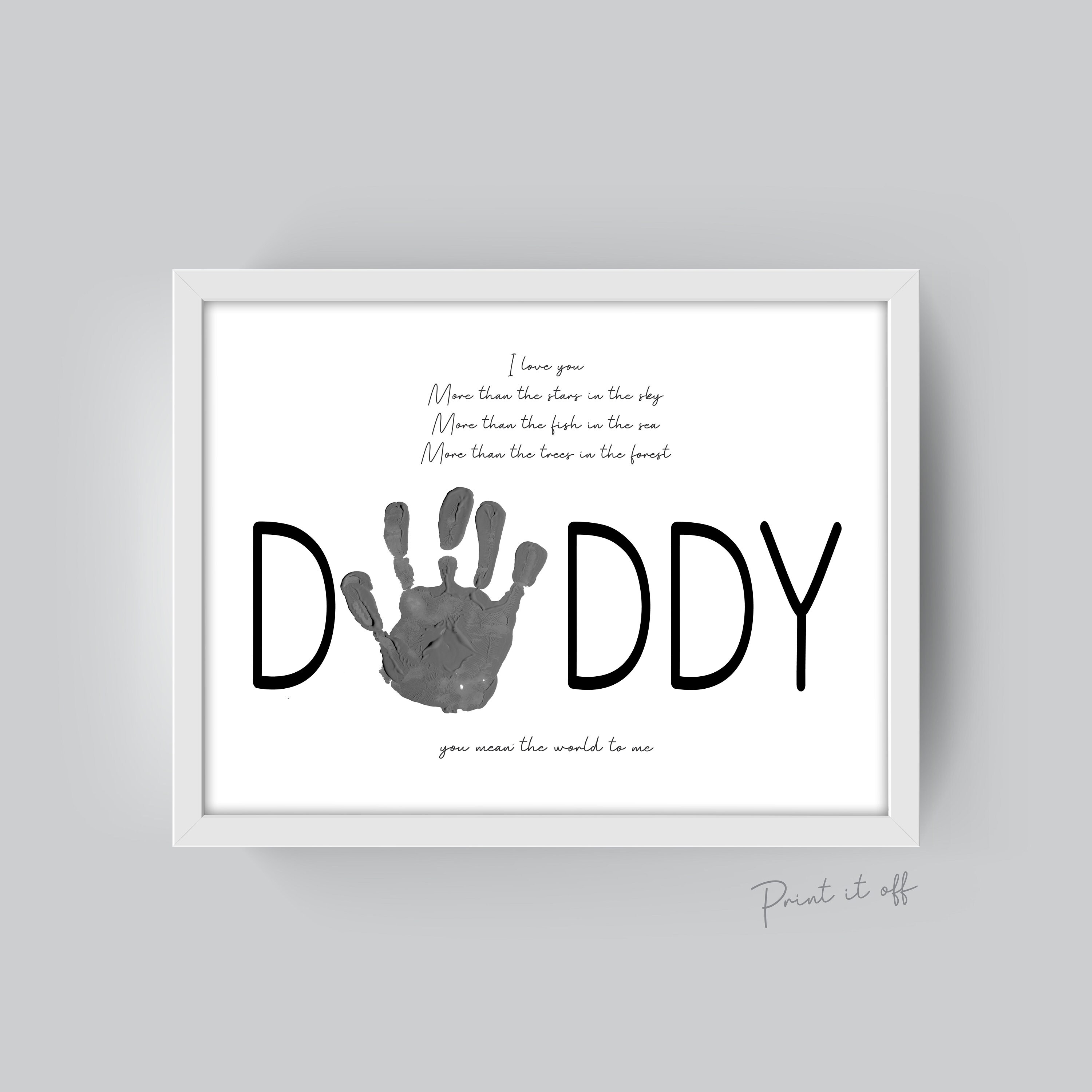 handprint art craft daddy dad poem father s day kids etsy