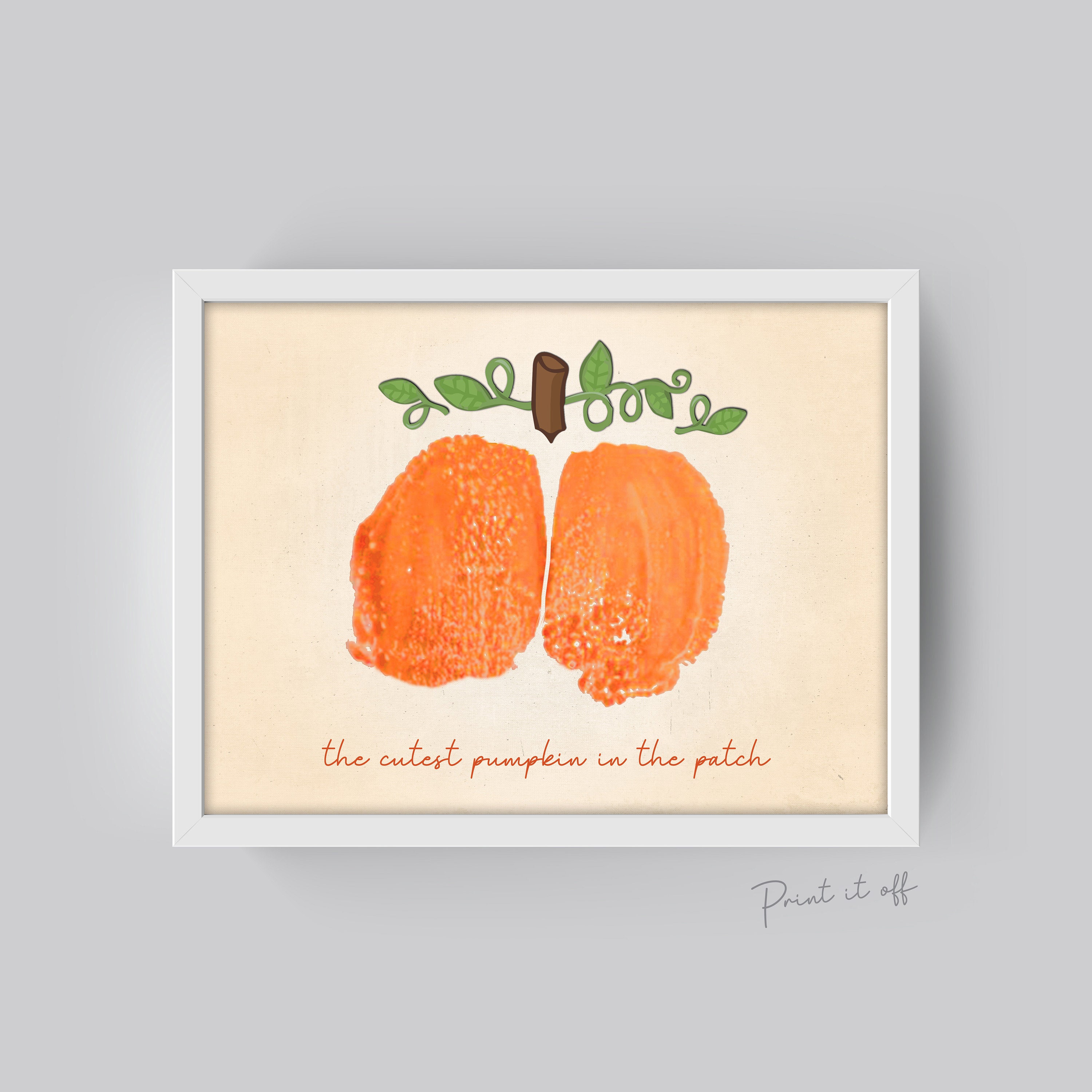 Baby Bottom Print / the Cutest Pumpkin Bumkin in the Patch / Etsy