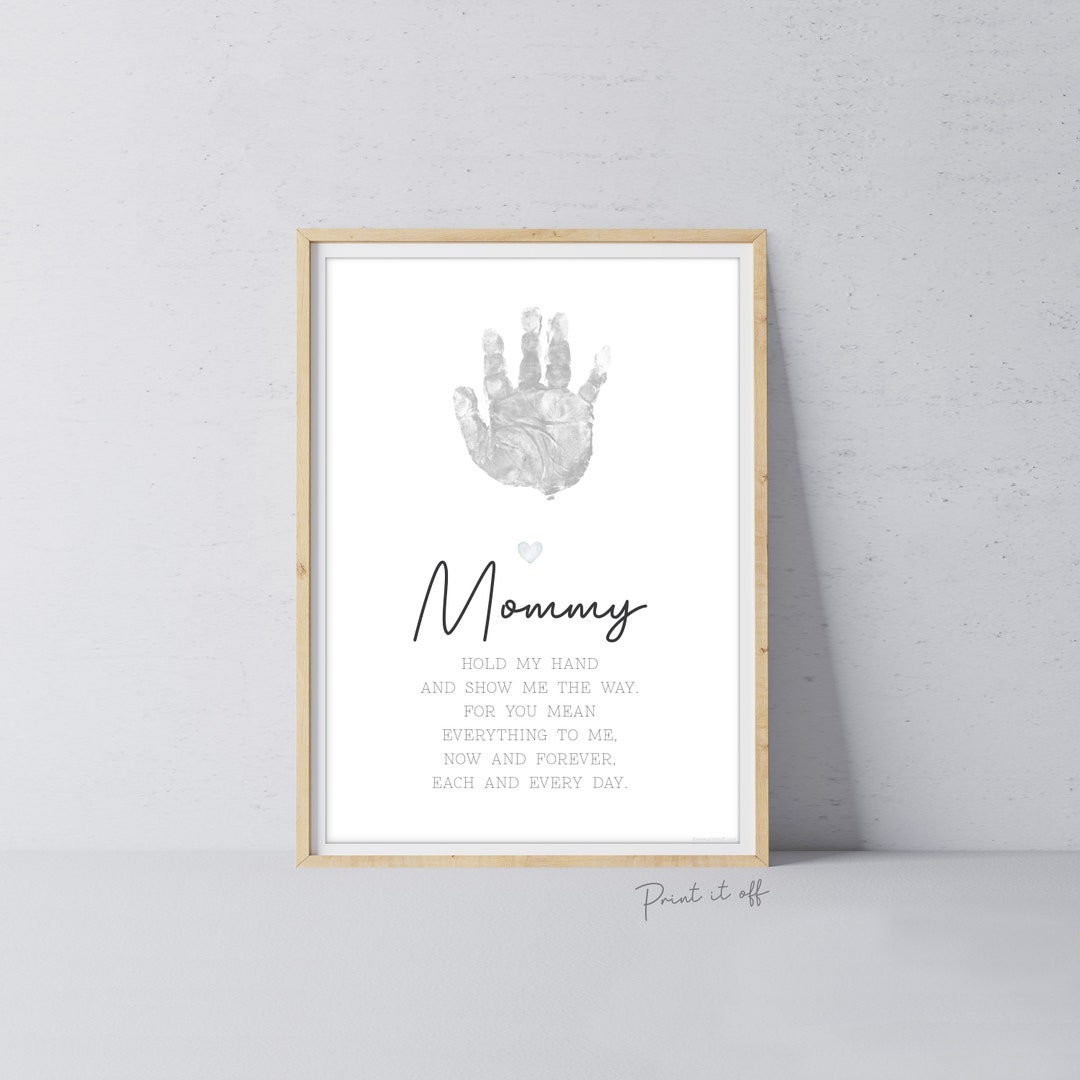 Mommy Handprint Poem / Hand Art Craft Mom Mother's Day Birthday / Kids ...
