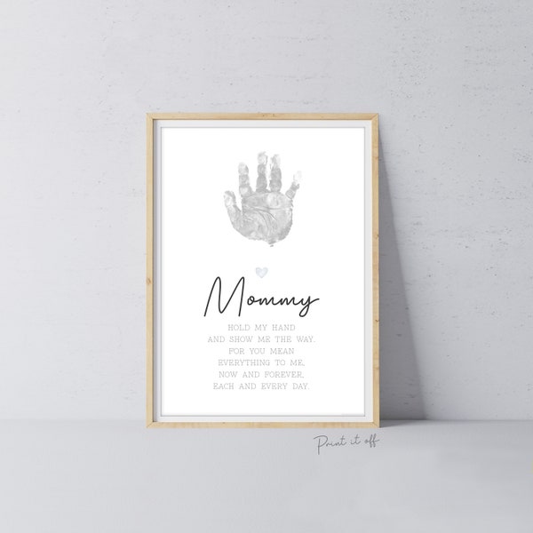 Mom Handprint Download - Etsy