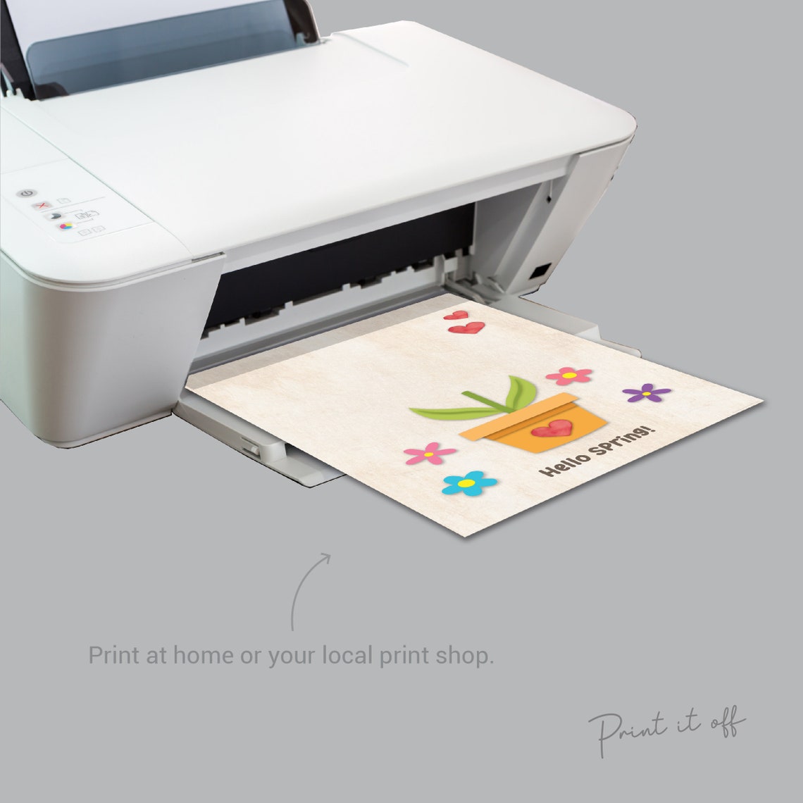 Hello Spring Flower / Handprint Art Craft / Happy Easter First | Etsy