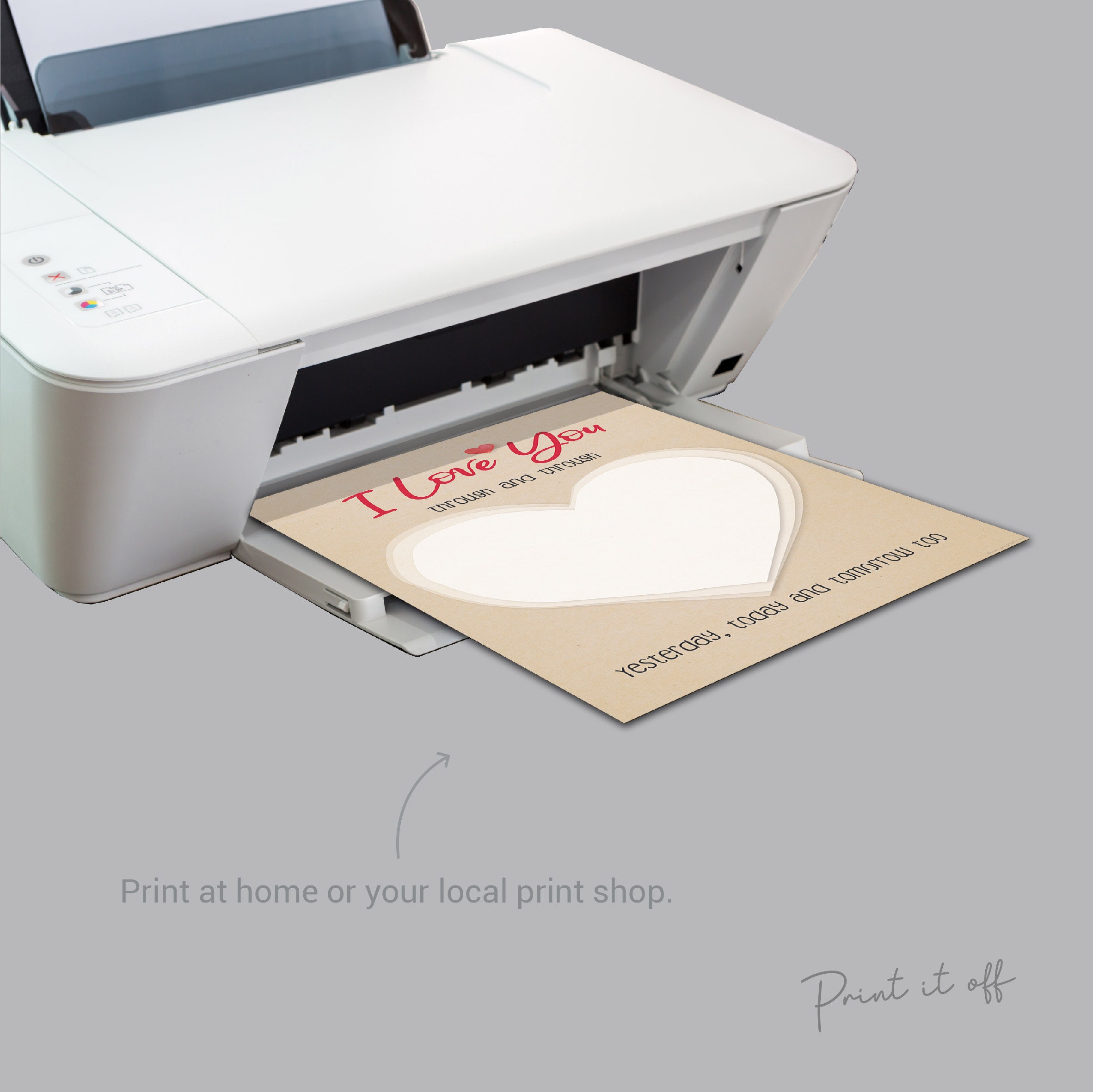 I Love You / Handprint Footprint Art Craft / Heart Valentine's Day ...