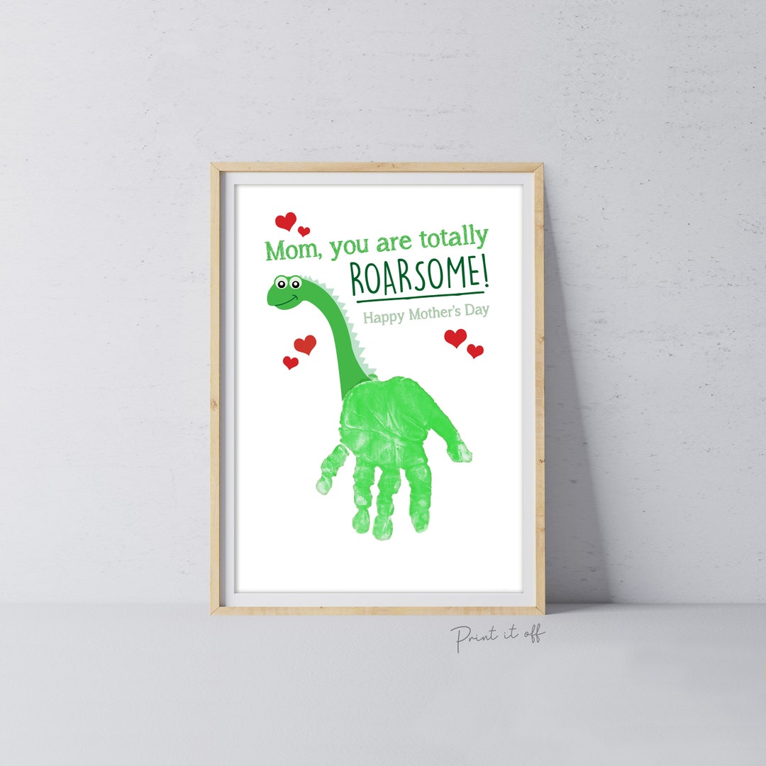 Thank You For Being A Roarsome Teacher Handprint Art Craft 