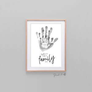 2024 Family / Handprint Footprint Art Craft Memory Decor / Children Siblings Kids Baby Mom Mum Dad / Keepsake DIY Wall / Print It Off 0515