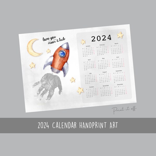 2024 Handprint Calendar Etsy