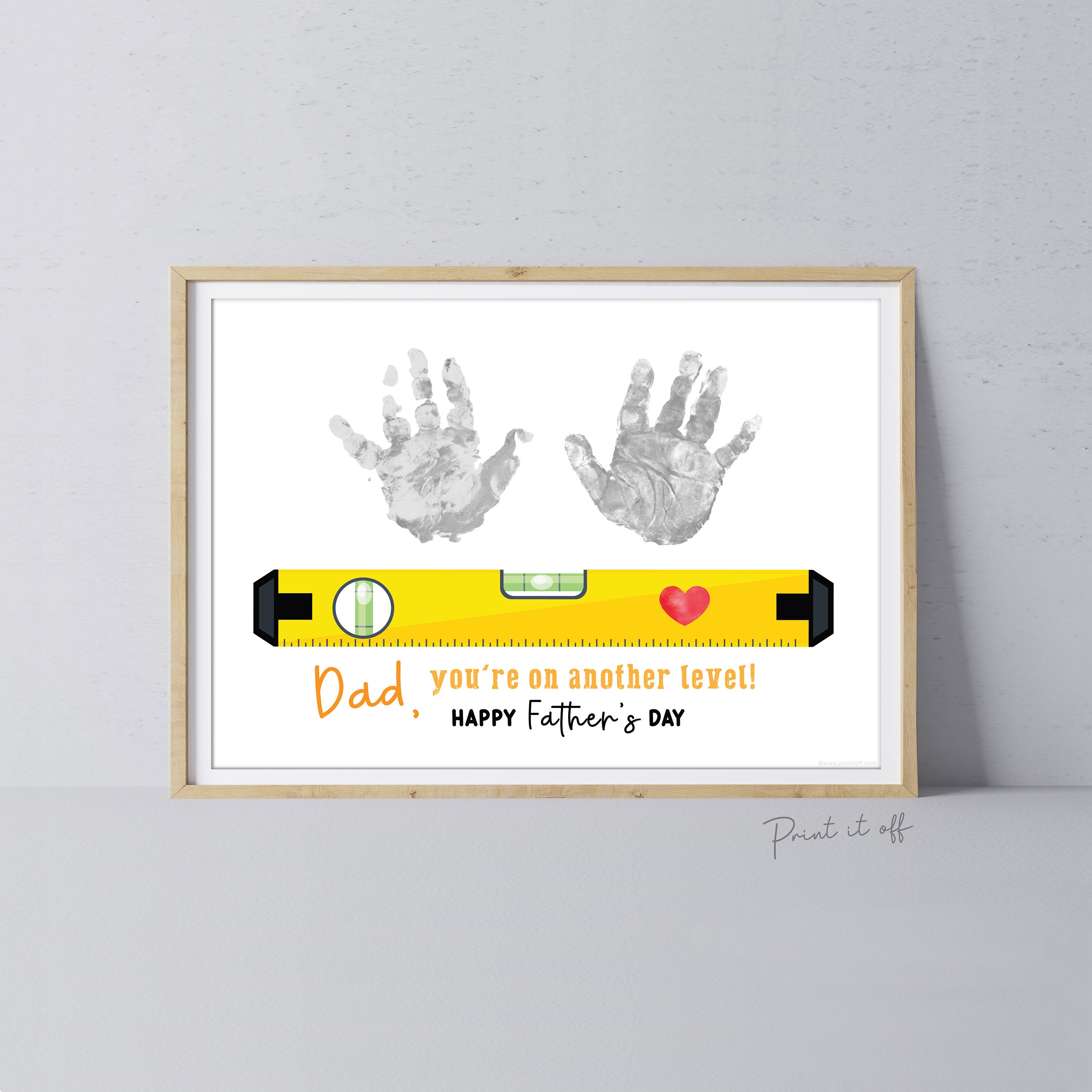 Grandpa Shark Handprint Footprint Art Craft Kids DIY Gift for 