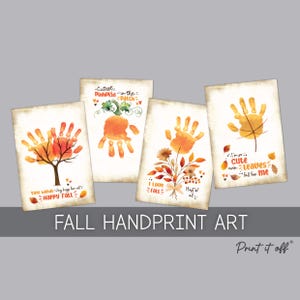 Fall Handprint Footprint Art Pack: Baby Toddler Keepsake (Digital Download) PRINT IT OFF 966