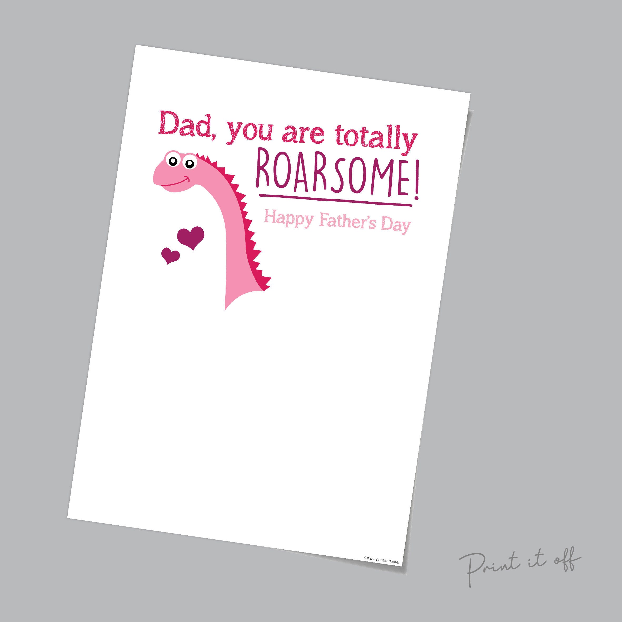 You are totally ROARsome - Dinosaur - Father's Day - Handprint Art