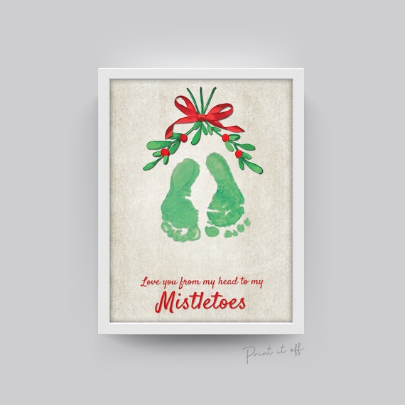 『絵画』 題名~mistletoe~ Love You From My Head to My Mistletoes / Christmas Xmas