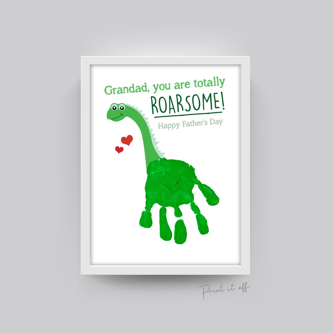 Roarsome Christmas / Dinosaur Handprint / Baby Toddler Kids 