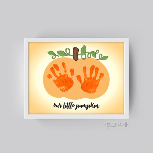Halloween Handprint Footprint Pack / Craft Art Baby Toddler Etsy