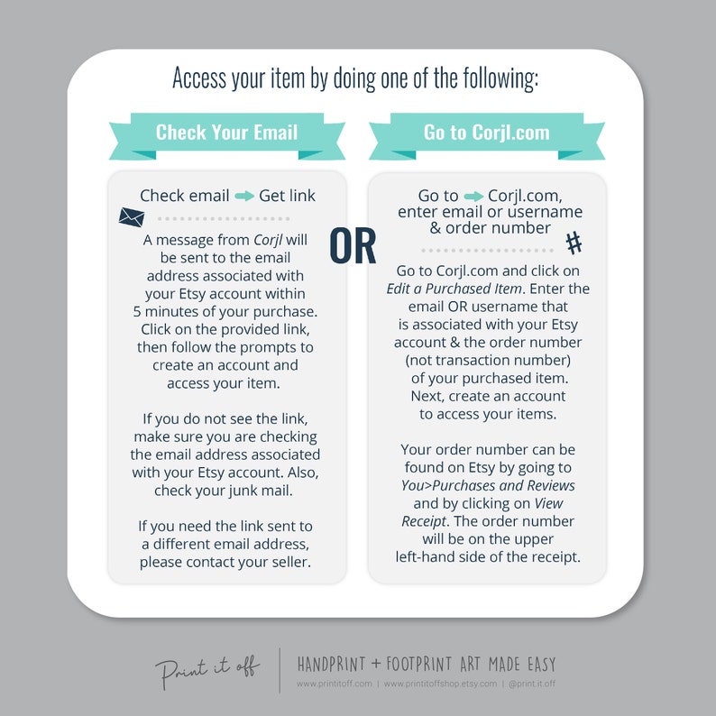 Love EDITABLE / Handprint Footprint Art Craft / Etsy