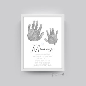 Poema de la huella de la mano de mamá / Manualidad para el día de la madre, cumpleaños, recuerdo, tarjeta de regalo, letrero, IMPRÍMELO 0492