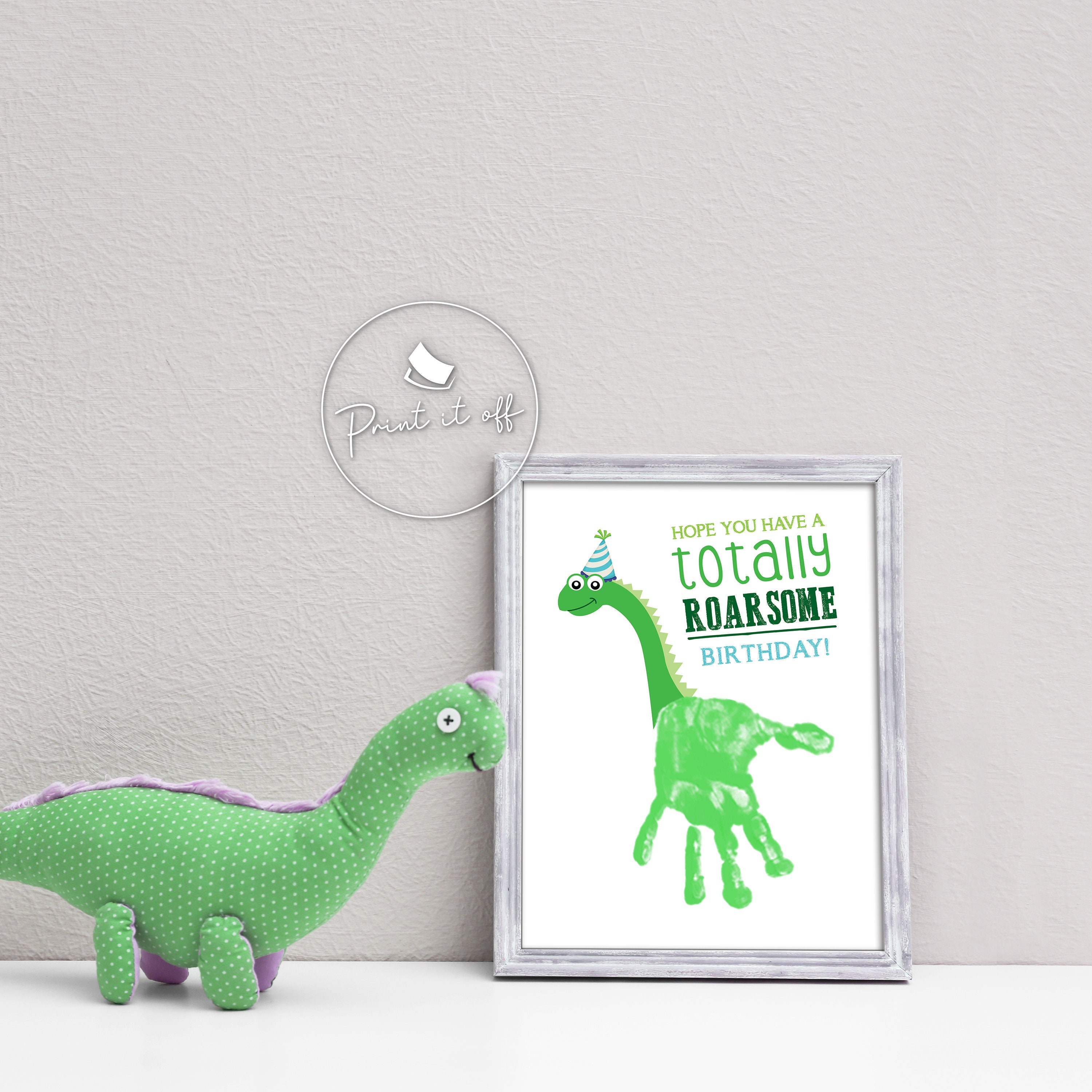 You Are Totally Roarsome / Handprint Dinosaur / Happy Valentine's