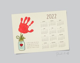 Handprint Calendar 2022 Free