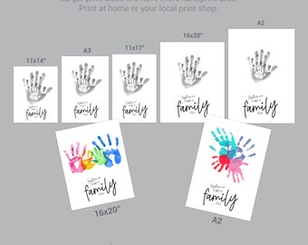 2020-2021 DIY Painted Family Handprint Kit When the World Had to Stay Apart  Our Favorite Place Was Together 