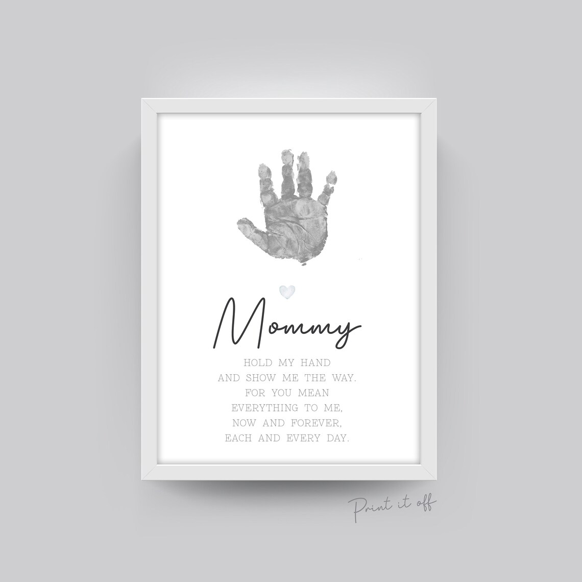 Mommy Handprint Poem / Hand Art Craft Mom Mother's Day - Etsy