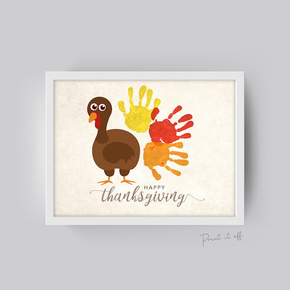 Turkey Handprint Thanksgiving Craft