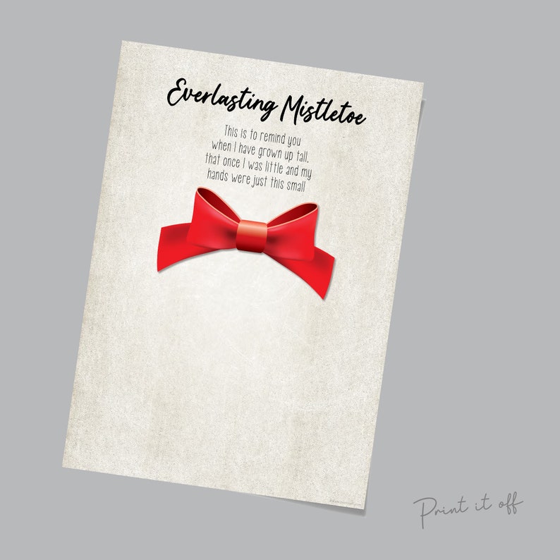 Everlasting Mistletoe Poem Printable Printable World Holiday