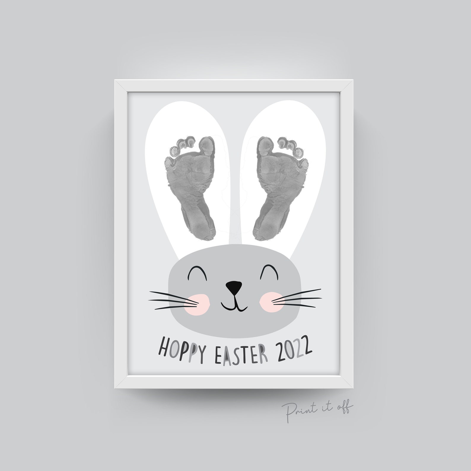 Hoppy Easter Bunny template