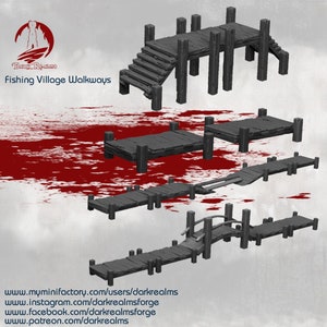 Village Walkways - Fantasy Scenery - Dark Realms Terrain Wargaming D&D DnD