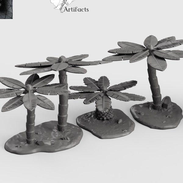 Palm Trees - 15mm 28mm 32mm Empire of Scorching Sands Wargaming Terrain