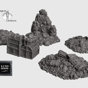 Treasure Pack - Depths of the Savage Atoll - 28mm 32mm Wargaming Tabletop Scatter Miniatures Terrain , Legion