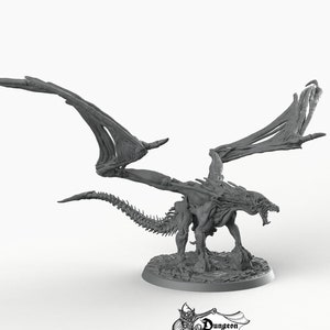 Undead Dragon - Printomancer3D Printomancer Miniatures Wargaming D&D DnD Pathfinder